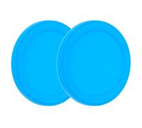 Abaodam 2pcs Silicone Mug Lids round Cup Covers Creative Shaped Design Blue Leak Proof Easy to Use and Clean for Coffee Mugs