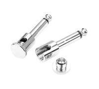 Abaodam 2pcs Silver Plug Guitar Pedal Connector Pedal Board Connectors for Electric Guitar Couplers Accessories Patch