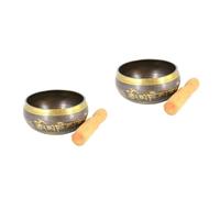 Abaodam 2pcs Singing Bowl for Yoga Meditation Small Mallet Material for Sound Therapy Home Decorations