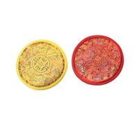 Abaodam 2pcs Singing Bowl Ritual Mat Unique Nepal Handmade Cloth Bowl Cushion for Buddha Sound Pillow