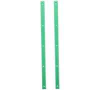 Abaodam 2pcs Skateboard Rail Guards Impact Absorption and Resistance Dualhead Protection for Skateboards Durable Plastic Rib Bones for Enhanced Lifespan Green