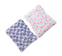 Abaodam 2pcs Small Pet Bed Pad Mat Thick Cotton Resting Cushion Soft Warm Sleeping Nest for Dogs Cats Indoor Use Cozy Blanket for Kennels Sofas Random Color