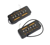 Abaodam 2pcs Soapbar Pickup Single Coil Guitar Pickups for Electric Bass Black Musical Instrument Upgrade
