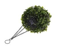 Abaodam 2pcs Solar-powered Hanging Topiary Lamp Artificial Flower Garden Decor Energy-saving Led Light for Outdoor Weddings Grass