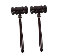Abaodam 2pcs Solid Wood Judge Gavel with Polished Finish Traditional Auction Hammer for Courtroom Legal Proceedings Role Play and Meetings Wooden Mallets for Lawyers and Auctioneers