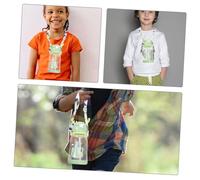 Abaodam 2Pcs Spillproof Cups with Integrated Straw and Fun Antler Design Leakproof Water Bottles for Boy Girl and Lightweight Travel Bottles Light Green