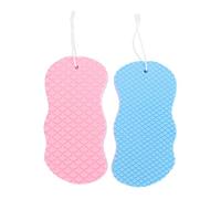 Abaodam 2pcs Sponge Bath Set for Gentle Skin Relief and Supple Touch, Soft Sponge Material in Assorted Colours, for Newborn and Bathing
