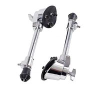 Abaodam 2pcs Stainless Steel Bass Drum Legs Support Spurs Bottom Stand for Percussion Instrument Parts Sturdy Drum Leg Support for