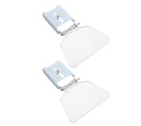 Abaodam 2pcs Stainless Steel Grinder Splash Shield Cover for Bench Grinders, Universal Fit Safety Eye Guard Attachment, Sturdy Spark and Dust Protector for Industrial Settings