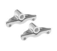 Abaodam 2pcs Stainless Steel Oarlock Mounts Side Mount Brackets for Kayak Fishing and Rescue Boat Hand Rail Fitting Quick Release Paddle Holder Socket for Smooth Rowing