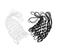 Abaodam 2pcs Standard Basketball Net Replacement Nylon Heavy Duty Basketball Net Material Weatherproof Quickinstall Design with 12 Loops for Mobile Hoop Suitable for Parks and Residential