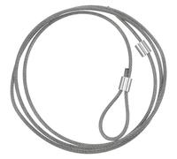 Abaodam 2pcs Steel Wire Basketball Net Replacement, Heavy Duty Anti-rust Basket Chain Net Cable Fixing Cord, Outdoor Basketball Hoop Rim Accessories