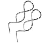 Abaodam 2Pcs Sterling Silver Spiral Threader Earrings, Twisted Curved Long Drop Dangle Earrings for Women and Teen, Minimalist Pull through Jewelry for Daily Wear