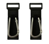 Abaodam 2pcs Stroller Hooks Pram Hook Diaper Bags Holder Silver Pu Alloy Sturdy Clips for Holding Nursery Bags and Carrying for Walking and Picnicking