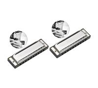 Abaodam 2pcs Swan Harmonica Tones Harmonica Blues C Key for Mouth Organ Adults Suitable for Blues Harp Playing