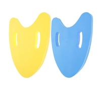 Abaodam 2pcs Swimming Kickboard Leg Float Set Foam Pull Float Boards for Beginners Swimming Training Yellow and Blue for Pool Practice
