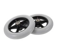 Abaodam 2pcs Swivel Forward Small Wheel Replacement for Drive Wheelchair Parts Easy Assembly Front Caster Wheels for Mobility Scooter