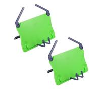 Abaodam 2pcs Tabletop Music Stand Portable Bookshelf Easy-carry Folding Design