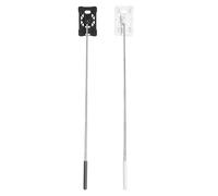Abaodam 2pcs Telescoping Card Holders for Car Parking Slip-resistant Plastic Id Badge Holders with Heavy-duty Extendable Rods Compatible for Toll Booths and Gated Access Easy Operation for