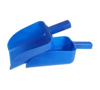 Abaodam 2pcs Thickened Large Blue Plastic Livestock Feeding Scoop for Poultry and Animal Feed, 9x6 Inch Farm Tool for Chicken Coop and Pet Food Handling