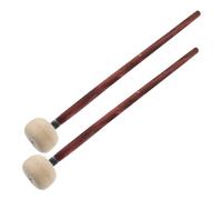 Abaodam 2pcs Timing Hammer Wood Handle Drum Mallet Percussion Stick for Practice Felt Head for Beginner and Adult Drummers in Marching Band Studio Use