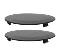 Abaodam 2Pcs Trailer Tow Hitch Receiver Cover, Weather-Resistant Black Plastic Rear Bumper Tow Bar Hole Cap Compatible with Dodge RAM Pickup