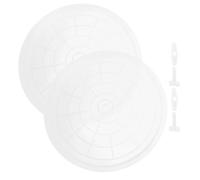 Abaodam 2Pcs Transparent Bird Cage Tray Easy Install Replacement Litter Holder for Parrots Observation Clean for Bird Cage Accessories Fits Various Models