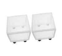 Abaodam 2pcs Transparent Fish Breeding Box Small Isolation Chamber with Mesh Net for Aquarium Floating Hatchery Portable Protective Incubator for Guppy Betta Clownfish Fry