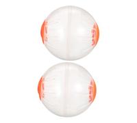Abaodam 2pcs Transparent Hamster Running Balls for Small Pets Dwarf Rabbits Guinea Pigs with Spacious Mobility and Complete Pet Monitoring