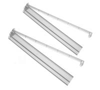 Abaodam 2pcs Transparent Plastic Mahjong Rack and Pusher Mahjong Tile Ruler for American Players Practical Minimalist Design