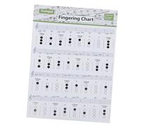 Abaodam 2pcs Trumpet Chord Chart Music Poster Chord Reference Guide for Beginners for Practice Charts and Trumpet Note Learning Random Color