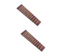 Abaodam 2pcs Ukulele Fretboard Replacement Frets for Soprano Concert Ukulele High-strength Natural Dot Inlay and Elegant Design
