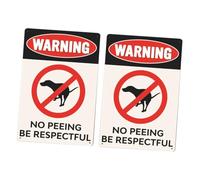 Abaodam 2pcs Vintage Dog Warning Signs for Pre-drilled Weatherproof Hanging Paintings for Lawn and Garden No Peeing Pet Decor Resistant to Sun Wind and Rain
