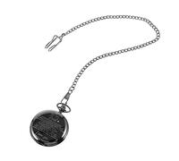 Abaodam 2pcs Vintage Pocket Watch Quartz Movement for Mens Watch Collection as Daddy Dad Ideas Comes Chain Pocket for Retro Necklace Style