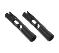 Abaodam 2pcs Violin Bow Grip Corrector in Sl lack Rubber for Beginners Finger Protection and Enhancing Playing Technique Suitable for 1/8-1/10 Violins Teaching Aid