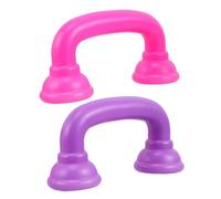 Abaodam 2pcs Voice Changer Handset Realistic Speech and Language Phone for Safe Portable Reading Phone for Home and Classroom Play Pink and Purple