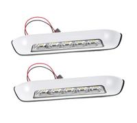 Abaodam 2pcs W LED Lights for Camper Awning with High-brightness Waterproof Technology, White Pp Material Outdoor Rv Exterior Lighting Suitable for Tents and Outdoor Use