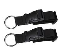 Abaodam 2pcs Walker Bag Hooks for Seniors Non-Slip Fabric and Plastic Clips with Adjustable Detachable Straps, Easy Attachment and Organised Storage for Backpacks and Shopping Carts