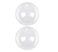 Abaodam 2Pcs Wall Mounted Acrylic Fish Tank and Hanging Plant Pot, 15Cm Creative Wall Hanging Aquarium Bowl for Betta Fish and Indoor Plant Display in Living Room or Study