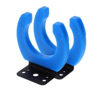 Abaodam 2pcs Wall-mounted Microphone Hanger Rubber Iron Construction Universal Mic Storage Rack for KTV Voice Over Services Simple Installation