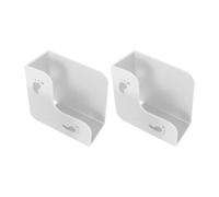 Abaodam 2pcs Wall-mounted Scale Bracket for Body Fat Scale and Bathroom Weight Machine, Plastic Adhesive Holder, Space-saving Design for Family Health Tracking and Apartments