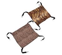 Abaodam 2pcs Warm Cat Sleeping Bed Fleece Hammock for Pet Cage for Indoor Kittens and Animals Provides Cozy Resting Place