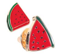 Abaodam 2pcs Watermelon Alloy Brooches Set, Cute Fruit Shawl Pins for Women’s Clothing and Bag Accessories, Summer Lapel Pins for Scarf and Backpack Decoration