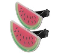 Abaodam 2pcs Watermelon Car Air Freshener Vent Clips Portable Car Vent Decorations with Sweet Fruit Scent Easy Installation Even Fragrance Distribution