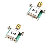 Abaodam 2pcs Way Guitar Toggle Metal Pickup Control for Electric Guitar Easy Installation Compact Design for Musicians and Guitarists