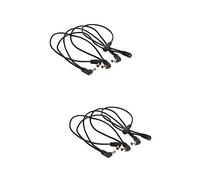 Abaodam 2pcs Way Right Angle Power Cable for Guitar Pedal Daisy Chain Connecting Effect Pedals Dc Jack for Live Performances and Studio Use