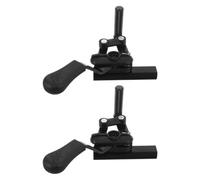 Abaodam 2pcs Wheelchair Hand Brake for Electric Wheelchairs, Black Iron and Plastic Material, One-Hand Operation with Quick Installation, Suitable for Outdoor and Tile Use