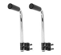 Abaodam 2pcs Wheelchair Handle Extension Stainless Steel Push Handle Extender for Elderly Adults Medical Transport Chair Accessories Replacement Grip Bar