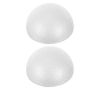 Abaodam 2pcs White Foam Half Sphere Balls for Floral Arranging Supplies, Versatile Craft Uses Stable Flower Arrangement, for DIY Art Projects and Wedding Table Centerpieces