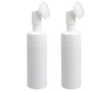 Abaodam 2pcs White Pet Refillable Pump Dispensers 150ml Simple Sub Bottles for Travel and Home Use, Multi-purpose Cosmetics Containers for Storing Cream and Facial Massage